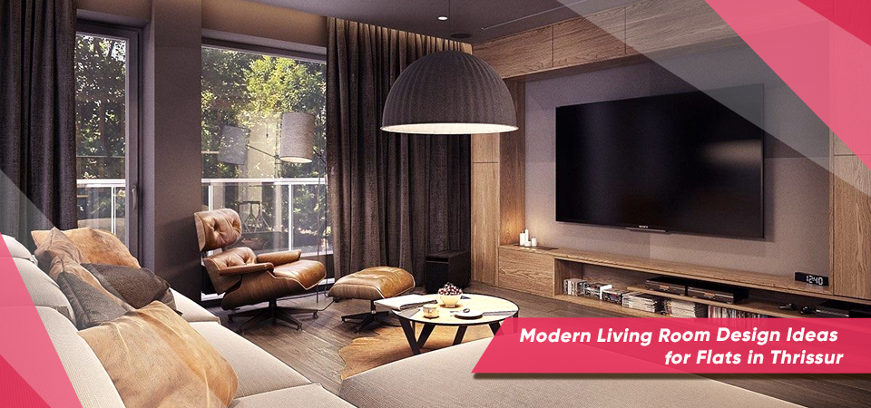 Modern Living Room Design Ideas for Flats in Thrissur